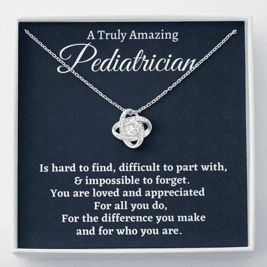 Pediatrician Necklace Gift, Appreciation Gift For A Pediatrician, Love Knot Necklace, Pediatrician Gift Rakva