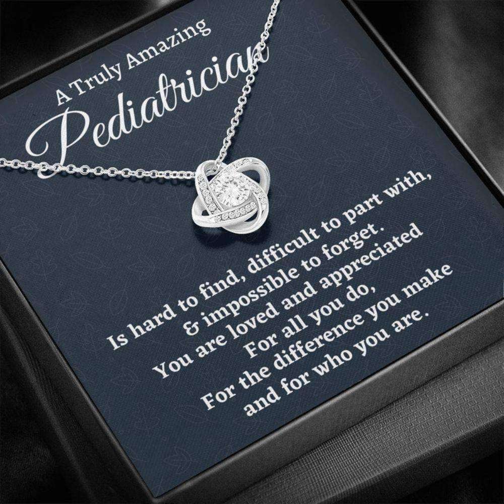 Pediatrician Necklace Gift, Appreciation Gift For A Pediatrician, Love Knot Necklace, Pediatrician Gift Rakva