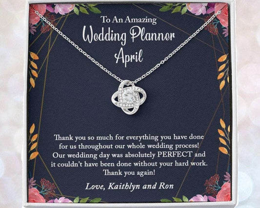Personalized Necklace Wedding Planner Gift, Event Planner Gift For Wedding Coordinator Custom Name Rakva