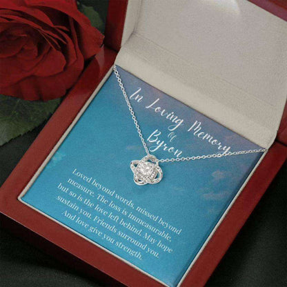 Pesonalized Necklace Custom Name Card In Loving Memory Of Your Husband Rakva