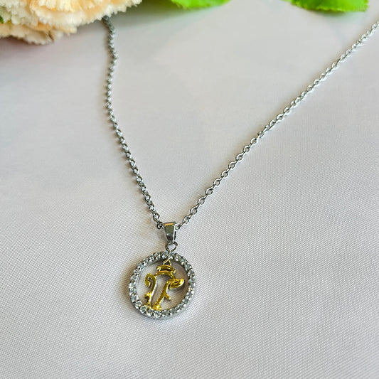 Ganesh Ji 925 Sterling Silver Pendant Necklace with Chain – Divine Blessings Jewelry | Rakva