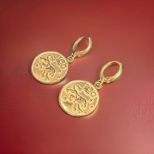 Leo 925 Sterling Silver Earrings – Radiant Zodiac Jewelry | Rakva