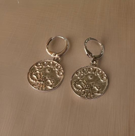 Scorpio 925 Sterling Silver Earrings – Bold Zodiac Elegance | Rakva