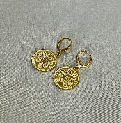 Leo 925 Sterling Silver Earrings – Radiant Zodiac Jewelry | Rakva