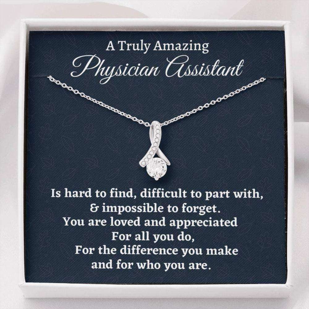 Physician Assistant Necklace Gift, Appreciation Gift For A Physician Assistant, Love Knot Necklace, Physician Assistant Gift Rakva