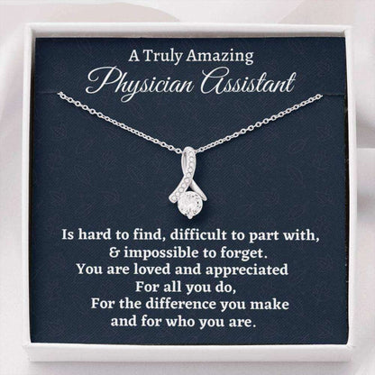 Physician Assistant Necklace Gift, Appreciation Gift For A Physician Assistant, Love Knot Necklace, Physician Assistant Gift Rakva