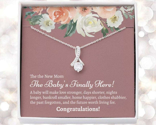 Postpartum Necklace Gift For Mom, Gift For New Moms After Birth Necklace Rakva