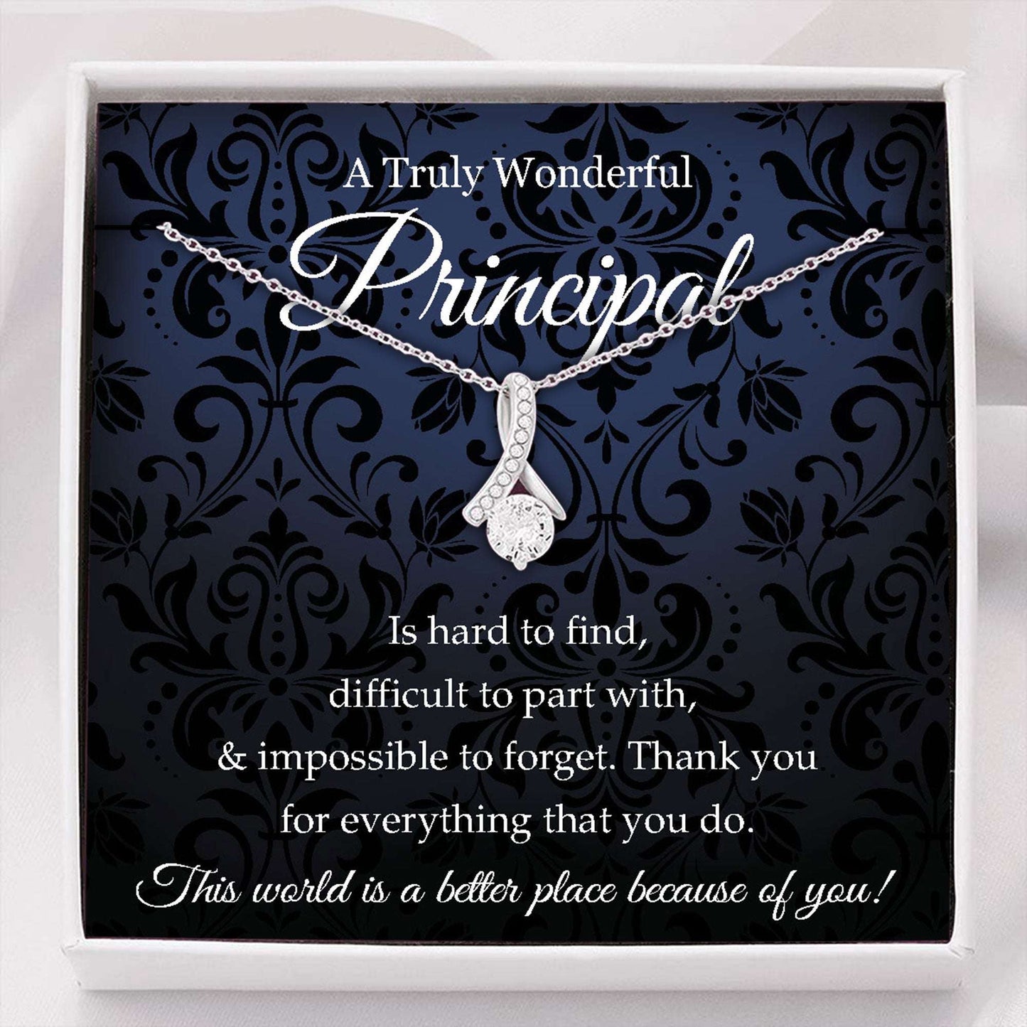 Principal Necklace, Principal Gift, Principal Appreciation Gift For Principal Retirement Gift Ideas, End Of Year Gift Rakva