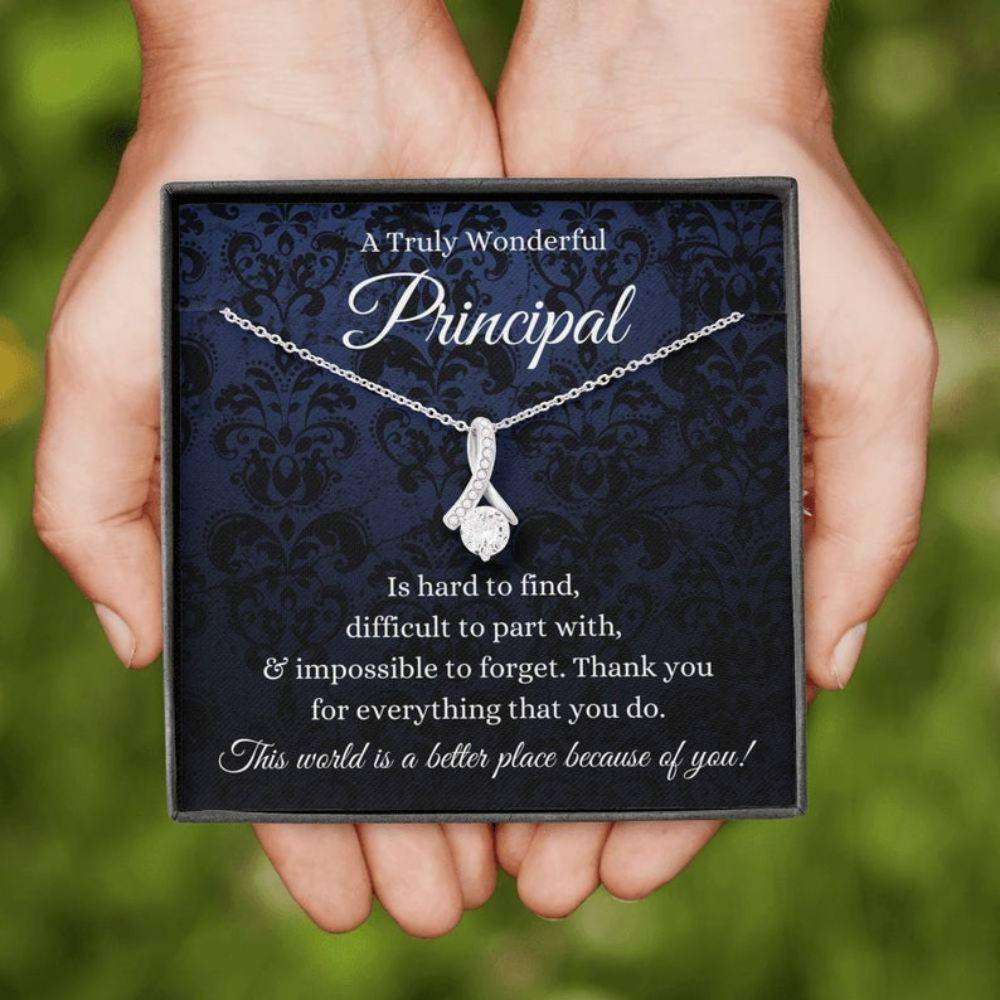 Principal Necklace, Principal Gift, Principal Appreciation Gift For Principal Retirement Gift Ideas, End Of Year Gift Rakva