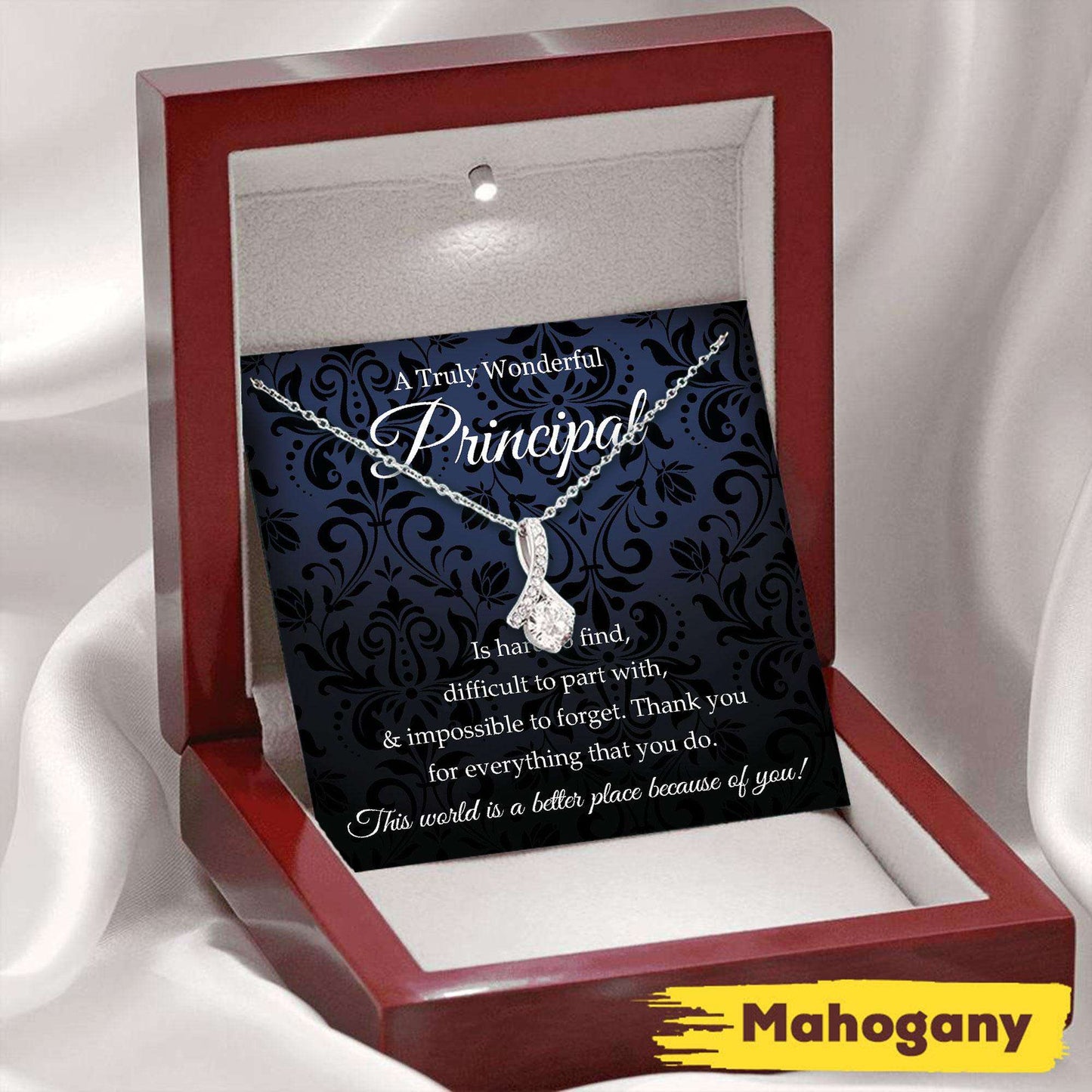 Principal Necklace, Principal Gift, Principal Appreciation Gift For Principal Retirement Gift Ideas, End Of Year Gift Rakva