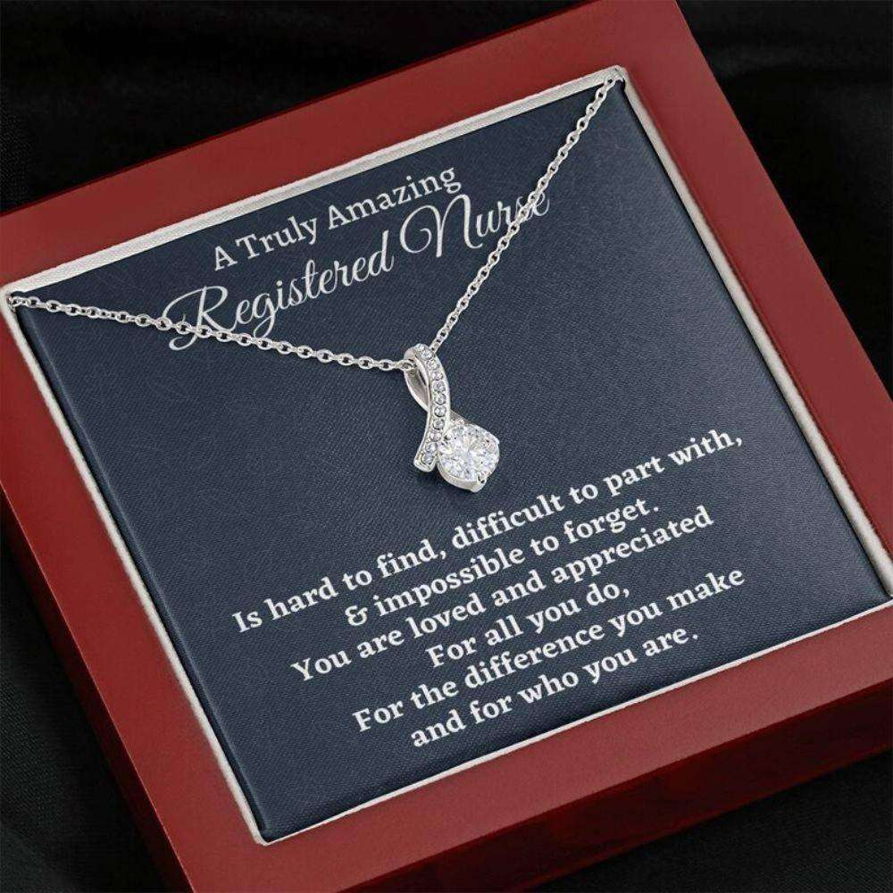 Registered Nurse Necklace Gift, Appreciation Gift For A Registered Nurse, Love Knot Necklace, Nurse Gift Gifts For Friend Rakva