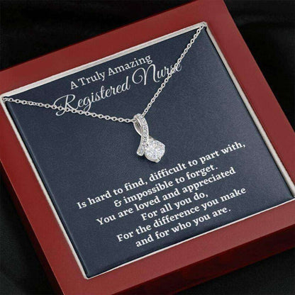 Registered Nurse Necklace Gift, Appreciation Gift For A Registered Nurse, Love Knot Necklace, Nurse Gift Gifts For Friend Rakva
