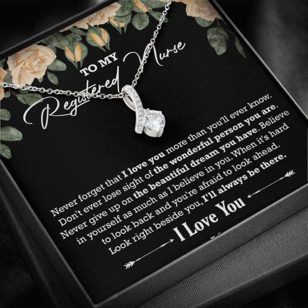 Registered Nurse Necklace Gift, Nursing Appreciation Gift, Nurse Graduation Gift, Birthday Necklace, Christmas Necklace For Registered Nurse Rakva