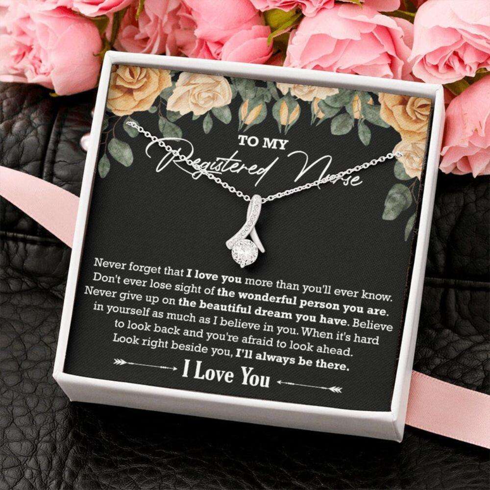 Registered Nurse Necklace Gift, Nursing Appreciation Gift, Nurse Graduation Gift, Birthday Necklace, Christmas Necklace For Registered Nurse Rakva
