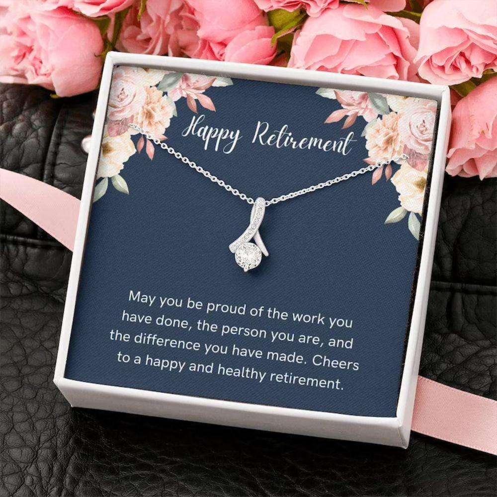 Retirement Necklace Gift “ Appreciation Gift, Retirement Coworker Necklace Rakva