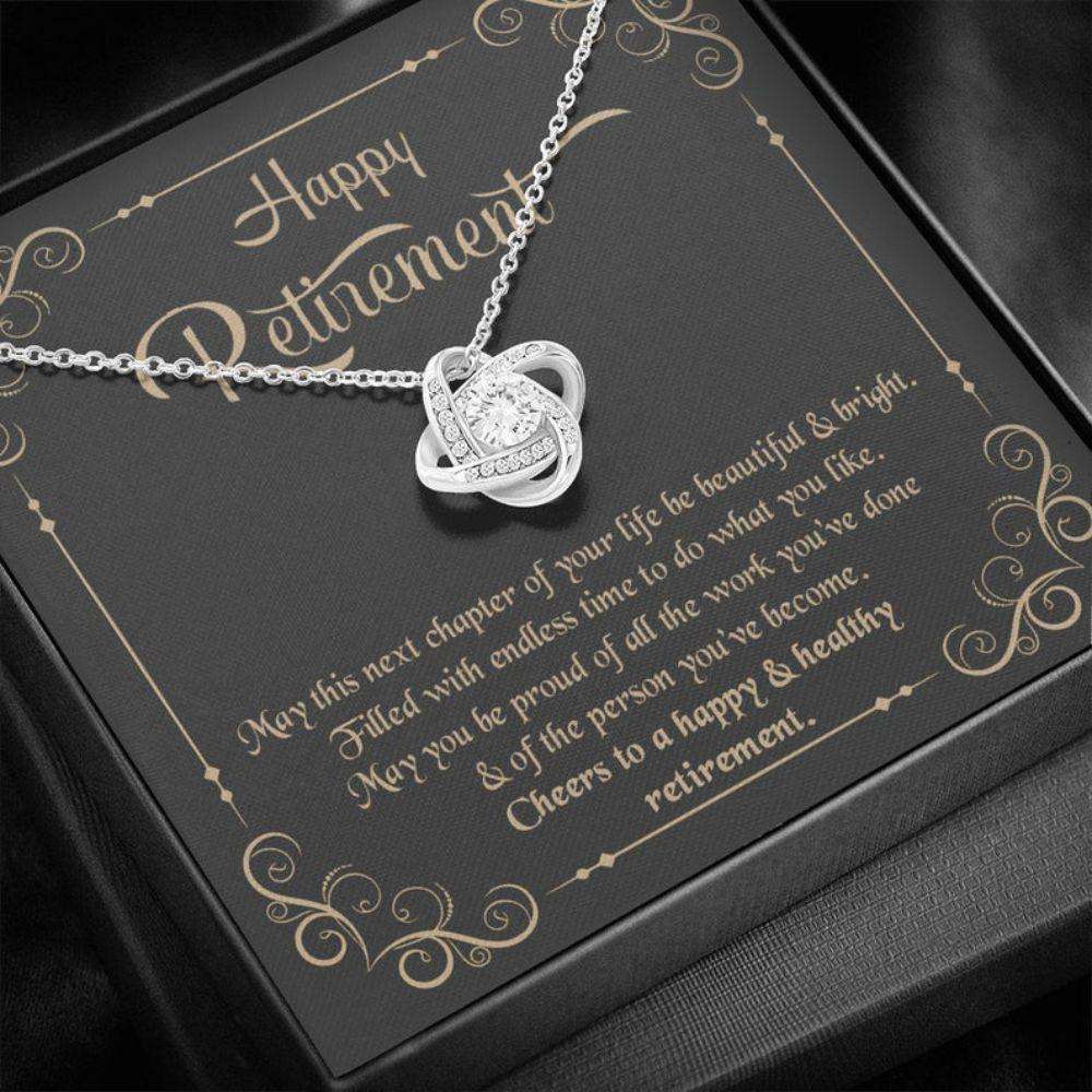 Retirement Necklace Gifts For Women, Gift For Retiring Friend, Retiring Teacher, Coworker Rakva