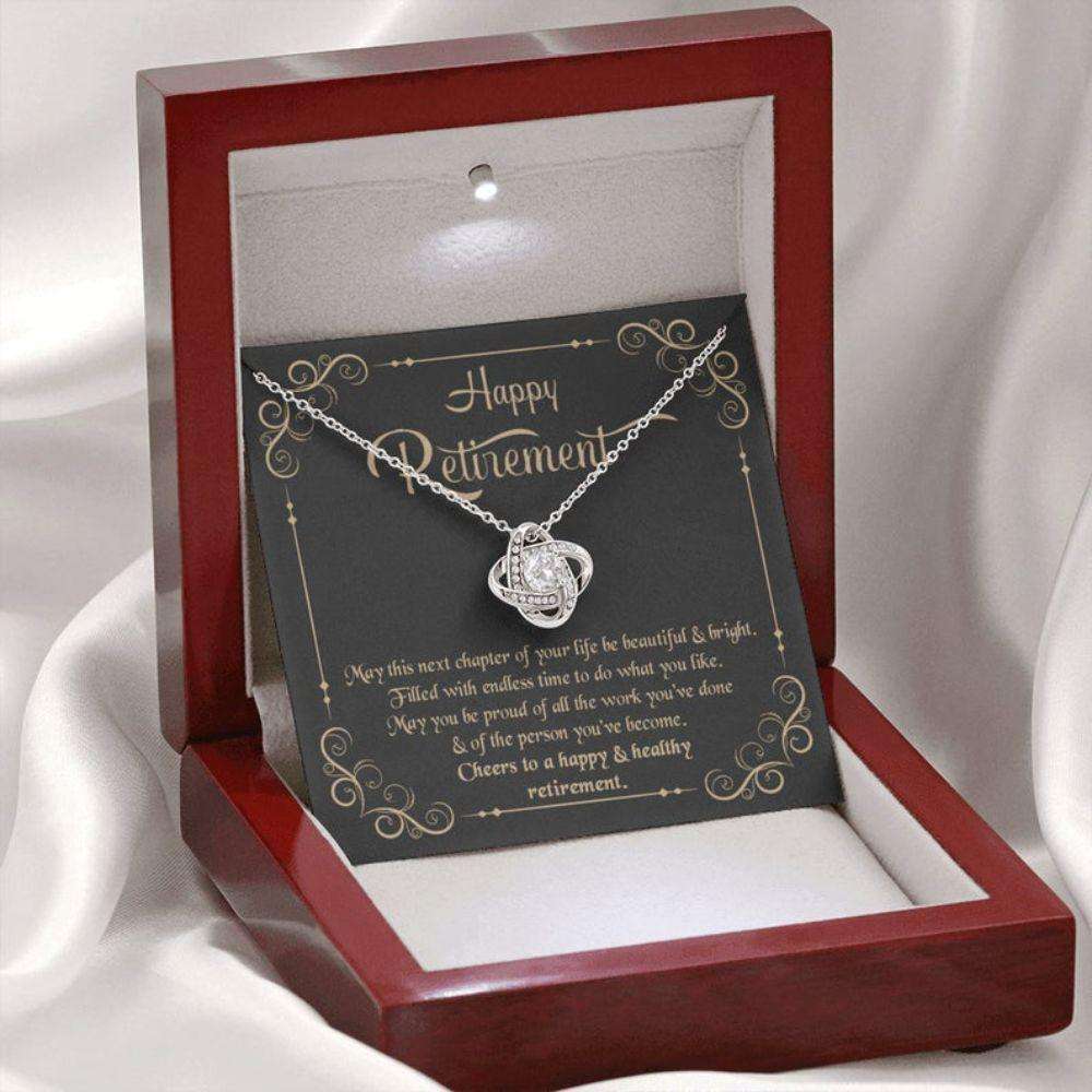 Retirement Necklace Gifts For Women, Gift For Retiring Friend, Retiring Teacher, Coworker Rakva