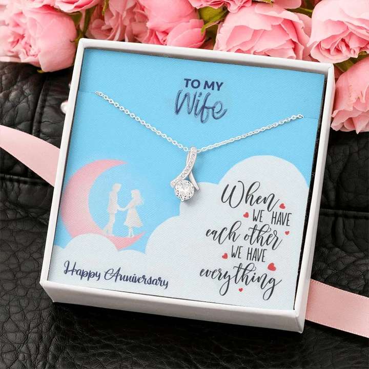 Romantic Wedding Anniversary Gift For Wife - 925 Sterling Silver Pendant For Karwa Chauth Rakva