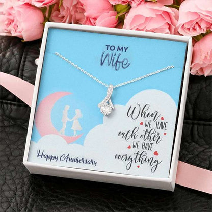 Romantic Wedding Anniversary Gift For Wife - 925 Sterling Silver Pendant For Karwa Chauth Rakva