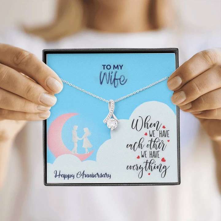 Romantic Wedding Anniversary Gift For Wife - 925 Sterling Silver Pendant For Karwa Chauth Rakva