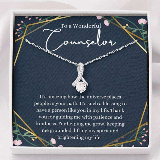 School Counselor Necklace Gift, Guidance Counselor Necklace, Mental Health Counselor Gift, Summer Camp Counselor Rakva