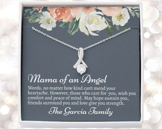 Sentimental Gift For Mom Who Lost Baby, Stillborn Baby Memorial Gifts, Memorial Gift For Stillborn Baby, Appropriate Gift For Loss Of Baby Memorials Necklace Rakva