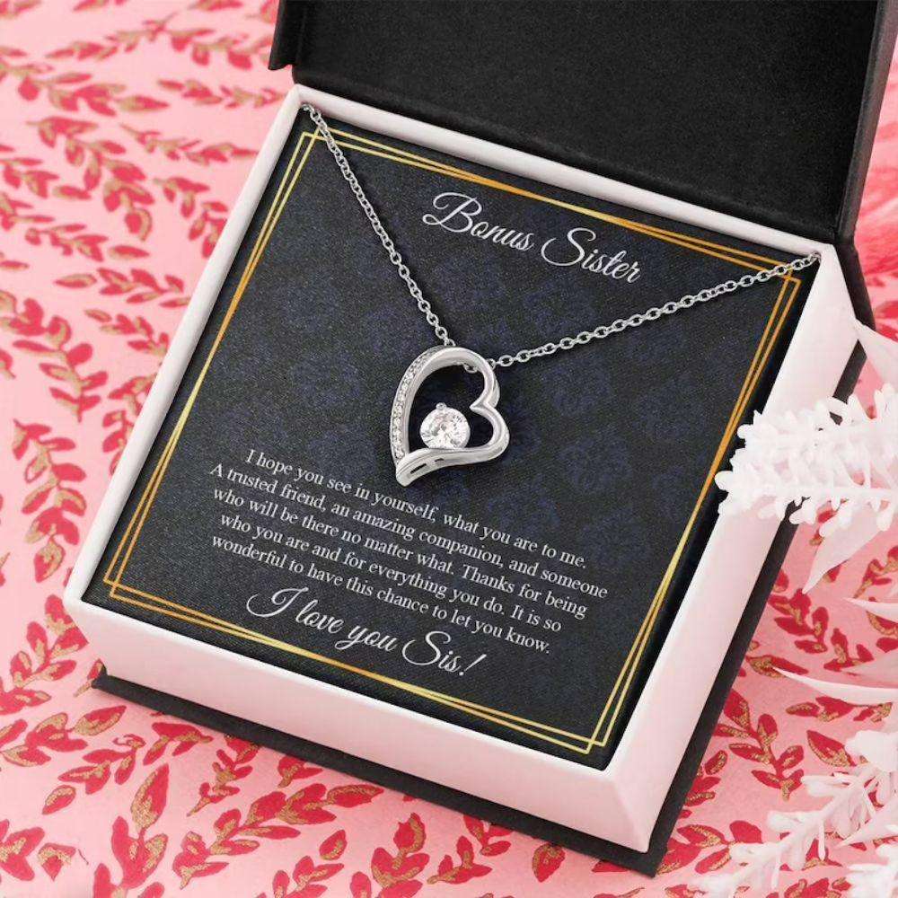 Sister Necklace, Bonus Sister Necklace, Bonus Sister Gift, Gift For Friend, Gift For Bonus Sister Rakva