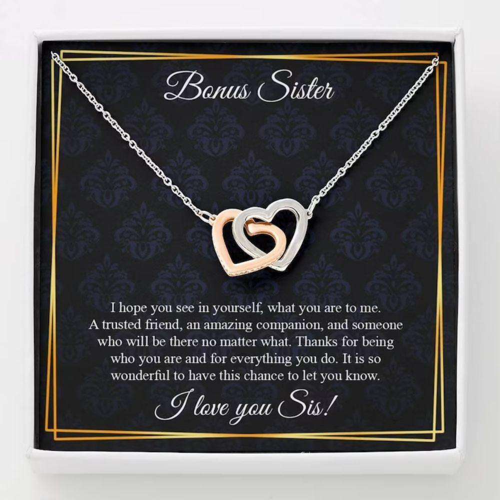 Sister Necklace, Bonus Sister Necklace, Bonus Sister Gift, Gift For Friend, Gift For Bonus Sister Rakva