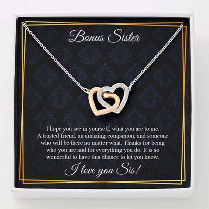 Sister Necklace, Bonus Sister Necklace, Bonus Sister Gift, Gift For Friend, Gift For Bonus Sister Rakva