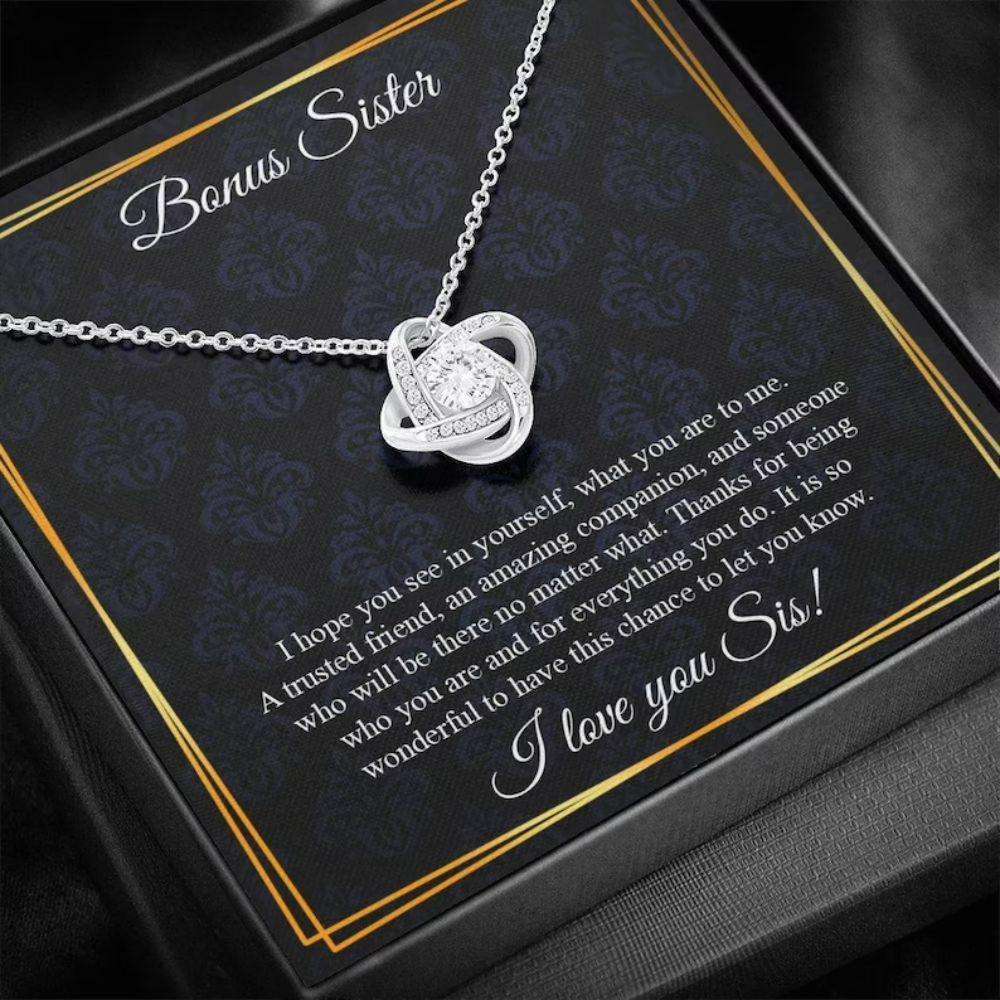 Sister Necklace, Bonus Sister Necklace, Bonus Sister Gift, Gift For Friend, Gift For Bonus Sister Rakva