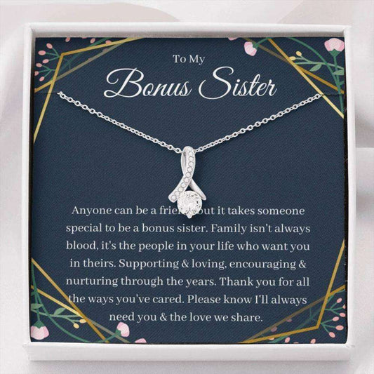 Sister Necklace, Bonus Sister Necklace Gift, Gift For Sister In Law Adoptive Sister Step Sister, Bridesmaid Gifts Rakva