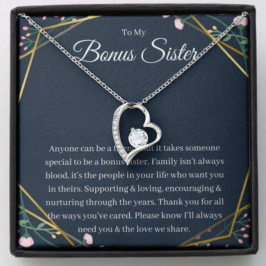 Sister Necklace, Bonus Sister Necklace Gift, Gift For Sister In Law Adoptive Sister Step Sister, Bridesmaid Gifts Rakva