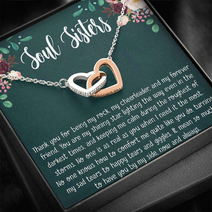 Sister Necklace, Friend Necklace, Soul Sisters Necklace Gift, Bff Necklace, Best Friend Gift, Friends Forever Gifts For Friend Rakva