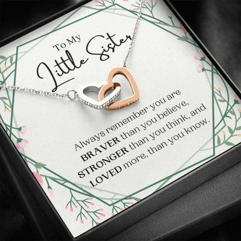 Sister Necklace, Little Sister Necklace Gift From Big Brother, Always Remember You Are Loved Rakva