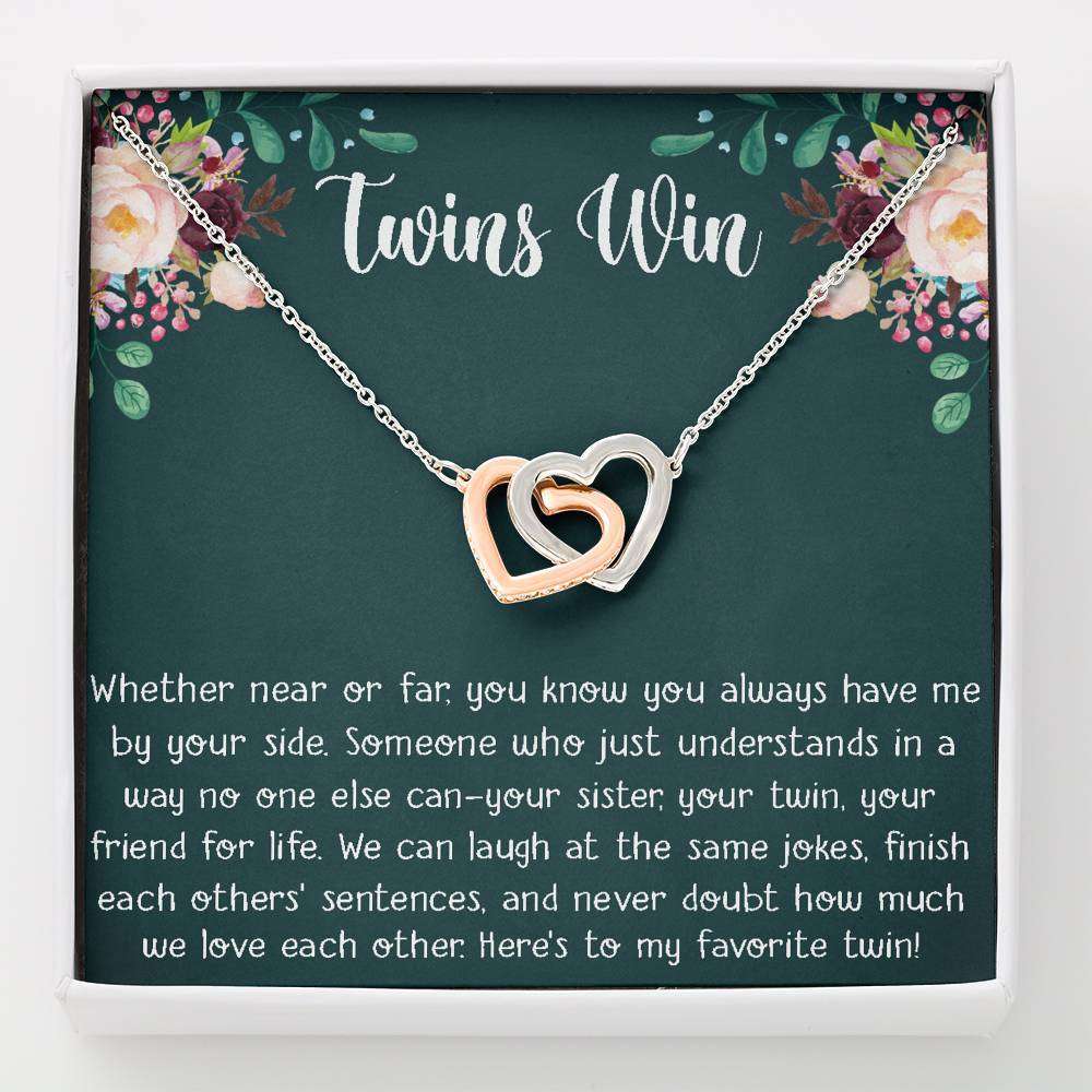 Sister Necklace, My Twin Gift Necklace For Twin Sister, Twin Girl, Show Your Twin Love Gifts For Friend Rakva