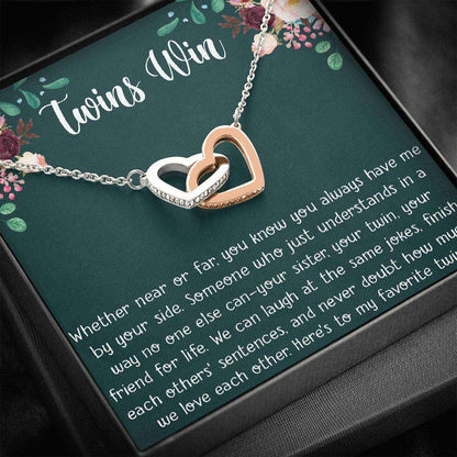 Sister Necklace, My Twin Gift Necklace For Twin Sister, Twin Girl, Show Your Twin Love Gifts For Friend Rakva