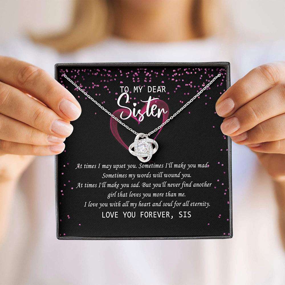 Sister Necklace, Necklace For Sister “ Dear My Sister Gift Unbiogical Sister Gifts For Friend Rakva