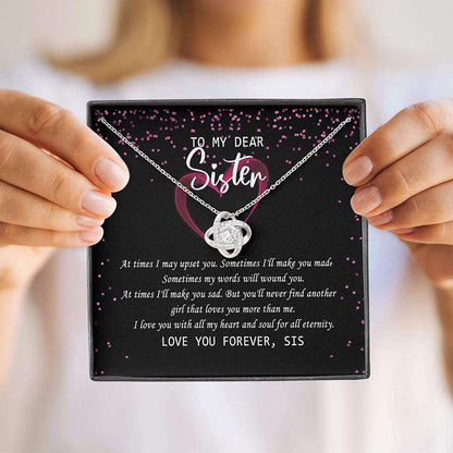 Sister Necklace, Necklace For Sister “ Dear My Sister Gift Unbiogical Sister Gifts For Friend Rakva