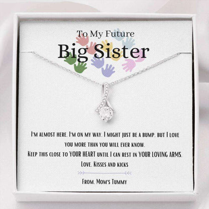 Sister Necklace, New Sister Necklace, Gift For Future Big Sister, Soon To Be Sister Rakva