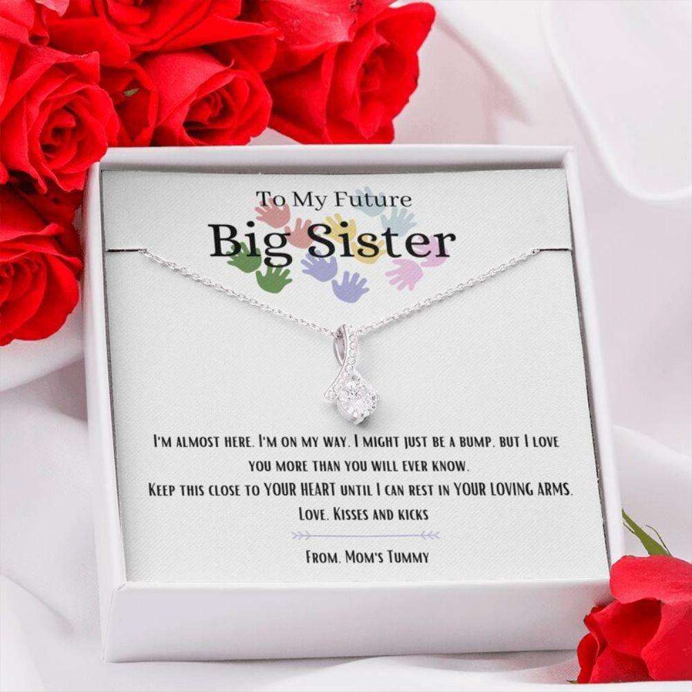 Sister Necklace, New Sister Necklace, Gift For Future Big Sister, Soon To Be Sister Rakva