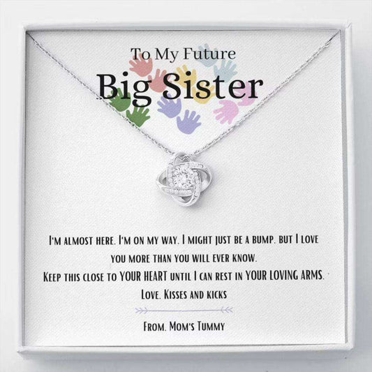 Sister Necklace, New Sister Necklace, Gift For Future Big Sister, Soon To Be Sister Rakva