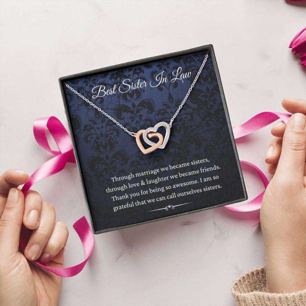 Sister Necklace, Sister-In-Law Necklace, Gift For Sister-In-Law, Birthday Christmas Gifts Gifts For Friend Rakva