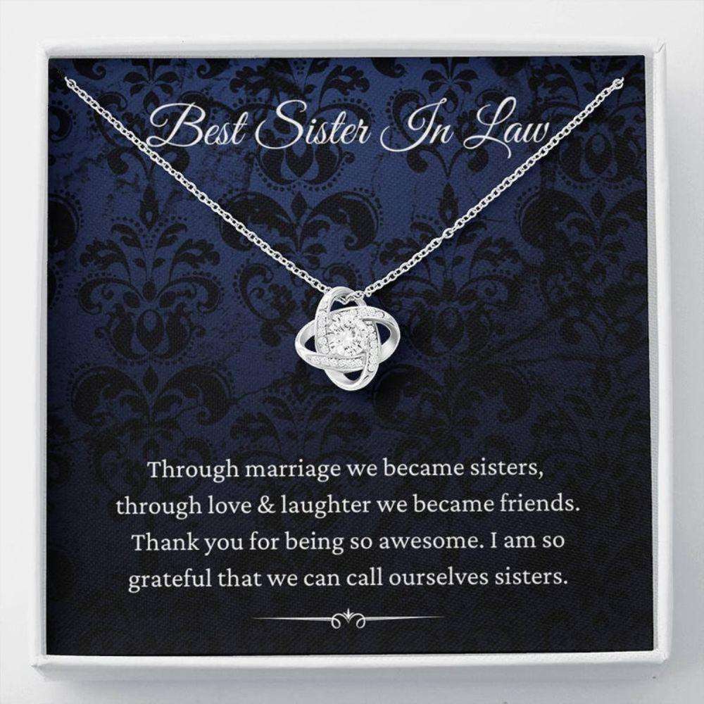 Sister Necklace, Sister-In-Law Necklace, Gift For Sister-In-Law, Birthday Christmas Gifts Gifts For Friend Rakva