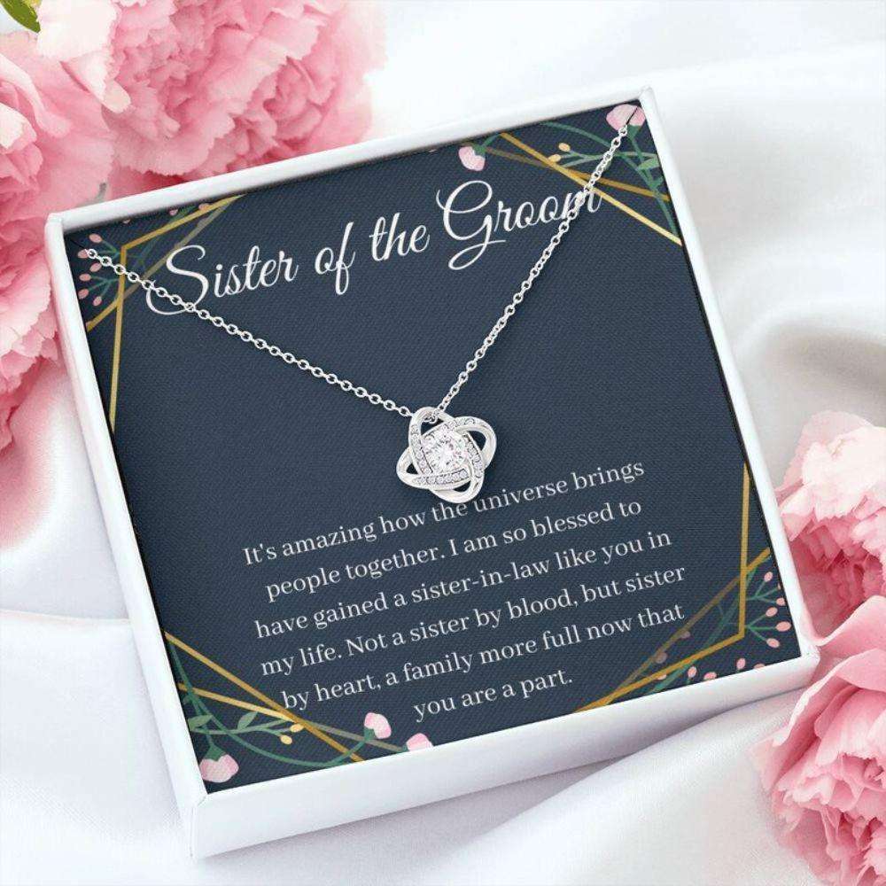 Sister Necklace, Sister Of The Groom Necklace Gift Sister In Law Wedding Gift From Bride Gifts for Sister Rakva