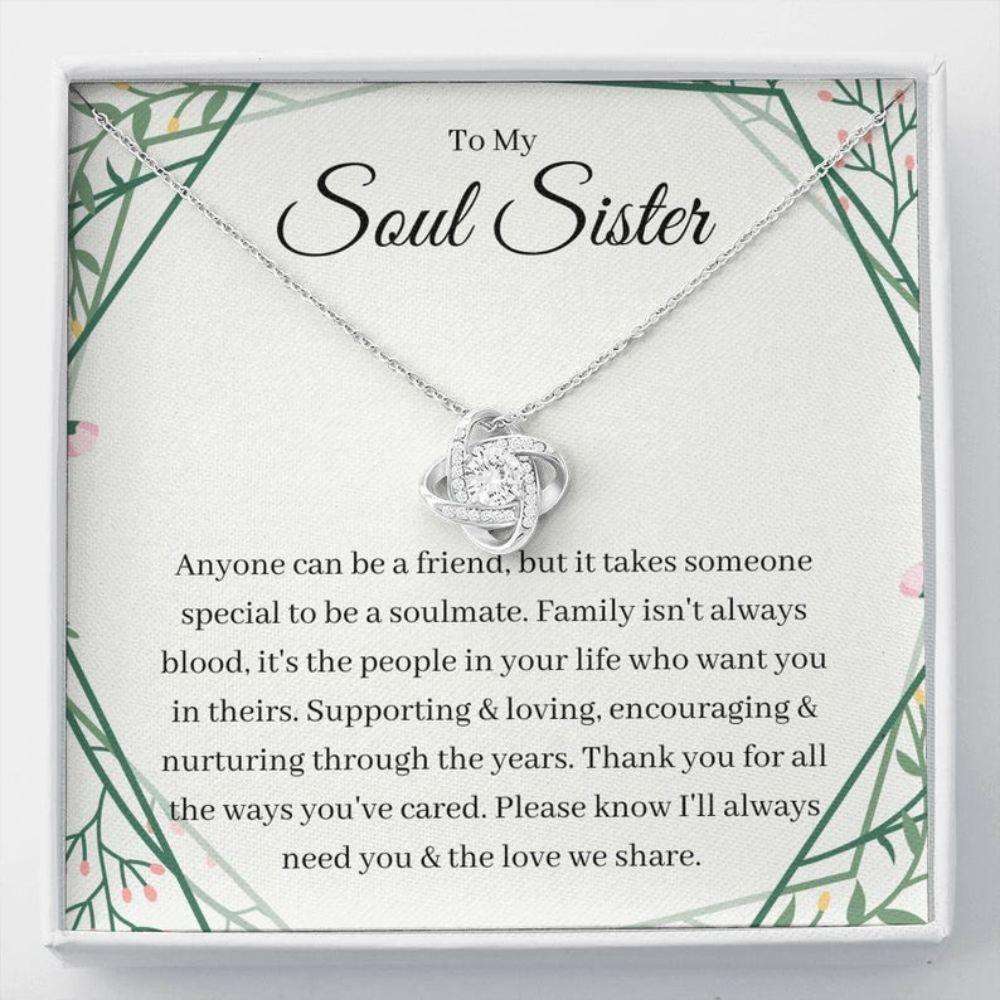 Sister Necklace, Soul Sister Necklace, Gift For Bonus Sister, Sister In Law, Adoptive Sister, Step Sister, Bff Gifts For Friend Rakva