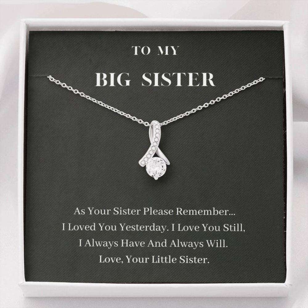 Sister Necklace, To My Big Sister Necklace, Always Will Love You, Birthday Gift For Sister Rakva
