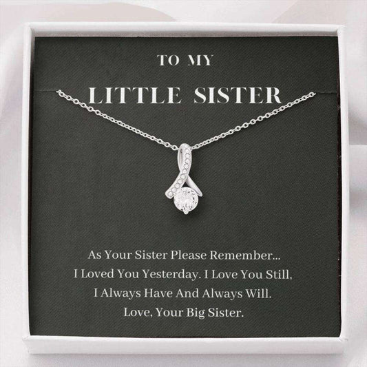 Sister Necklace, To My Little Sister Necklace, Always Will Love You, Birthday Gift For Sister Rakva