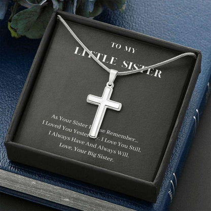 Sister Necklace, To My Little Sister Necklace, Always Will Love You, Birthday Gift For Sister Rakva