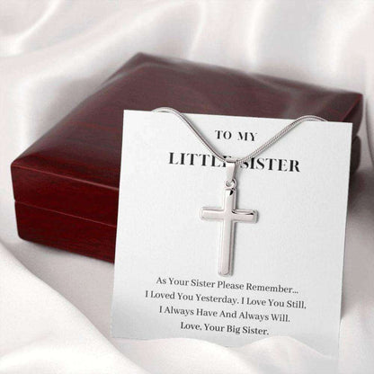 Sister Necklace, To My Little Sister Necklace, Always Will Love You, Birthday Gift For Sister Rakva