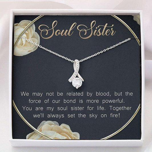 Sister Necklace, To My Sister My Soul Necklace, Gifts For Best Friend Bestie Bff Gifts For Friend Rakva